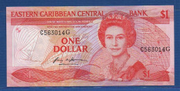 EAST CARIBBEAN STATES - Grenada - P.17g – 1 Dollar ND (1985 - 1988) UNC, S/n C563014G - Caribes Orientales