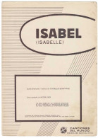 Cancionero Isabel (Isabelle) Por Charles Aznavour - Altri & Non Classificati