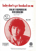 Cancionero Baby Don't Get Hooked On Me De Mac Davis - Otros & Sin Clasificación