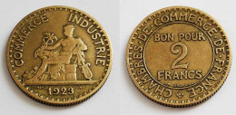 Moneda Cámara De Comercio De Francia 2 Francos 1923 KM877 - Ohne Zuordnung