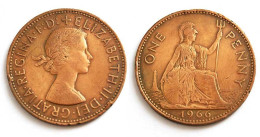 Moneda Inglaterra 1 Penique 1966 - Zonder Classificatie