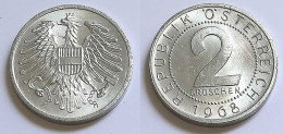 Moneda Austria 2 Groschen 1968 - Sin Clasificación