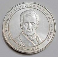 Moneda Venezuela 100 Bolívares 1986 Plata. Bicentenario Vargas - Sin Clasificación