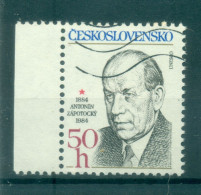 Tchécoslovaquie 1984 - Y & T N. 2613 - Antonin Zapotocky (Michel N. 2794) - Gebruikt