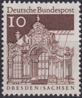 1967 Deutschland > BRD, ** Mi:DE 490, Sn:DE 937, Yt:DE 391, Dresden / Sachsen - Iglesias Y Catedrales
