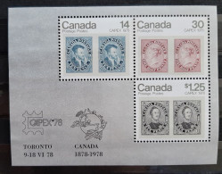 Canada 1978 MNH Sc #756a**   1.69$ Souvenir Sheet Of 3, Capex "78 - Neufs