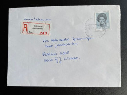 NETHERLANDS 1986 REGISTERED LETTER ARNHEM JOSEF ISRAELSLAAN TO UTRECHT 01-02-1986 NEDERLAND AANGETEKEND - Covers & Documents