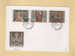 Liechtenstein - 1979 - N°676 à 678 - FDC - Noel - Brieven En Documenten