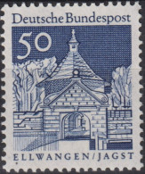 1967 Deutschland > BRD, ** Mi:DE 495, Sn:DE 943, Yt:DE 394, Ellwangen / Jagst - Chiese E Cattedrali