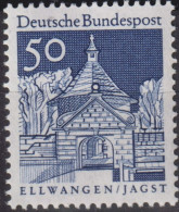1967 Deutschland > BRD, ** Mi:DE 495, Sn:DE 943, Yt:DE 394, Ellwangen / Jagst - Iglesias Y Catedrales