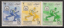 SOUDAN - 1960 - N°YT. 128 à 130 - Rome / Olympics - Neuf Luxe ** / MNH / Postfrisch - Soudan (1954-...)