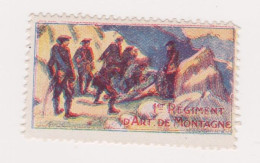 Vignette Militaire Delandre - 1er Régiment D'artillerie De Montagne - Vignettes Militaires