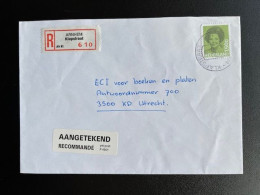 NETHERLANDS 1991 REGISTERED LETTER ARNHEM KLAPSTRAAT TO UTRECHT 13-06-1991 NEDERLAND AANGETEKEND - Storia Postale