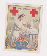 Vignette Militaire Delandre - Croix Rouge - Saint Sébastien - Cruz Roja
