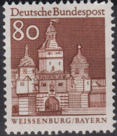 1967 Deutschland > BRD, ** Mi:DE 498, Sn:DE 946, Yt:DE 397, Weissenburg / Bayern - Castelli