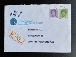 NETHERLANDS 1993 REGISTERED LETTER ARNHEM LANGE WAL TO VEENENDAAL 24-02?-1993 NEDERLAND AANGETEKEND - Briefe U. Dokumente