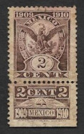 SE)1910 MEXICO  FISCAL STAMP, COAT OF ARMS 2C, MINT WITH HINGE - Mexico