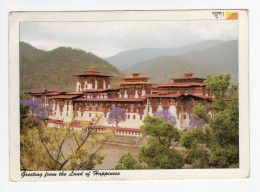 2016. BHUTAN,PUNAKHA DZONG,LAND OF HAPPINESS,POSTCARD,USED TO SERBIA,BELGRADE - Butan