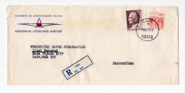 1974. YUGOSLAVIA,CROATIA,CILIPI,DUBROVNIK AIRPORT,RECORDED COVER TO BELGRADE,TITO - Cartas & Documentos