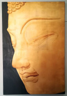 Cuadro Grande Rostro De Buda 120 X 80 Cm - Arte Contemporáneo