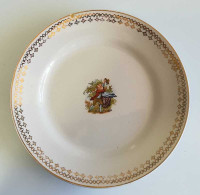 Antiguo Plato De Postre De Porcelana China Opaca De La Ibero Tanagra De Santander - Other & Unclassified