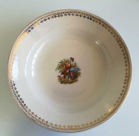 Antiguo Plato Hondo De Porcelana China Opaca De La Ibero Tanagra De Santander - Sonstige & Ohne Zuordnung