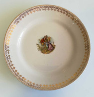 Antiguo Plato De Postre De Porcelana China Opaca De La Ibero Tanagra De Santander - Otros & Sin Clasificación