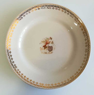 Antiguo Plato De Postre De Porcelana China Opaca De La Ibero Tanagra De Santander - Otros & Sin Clasificación