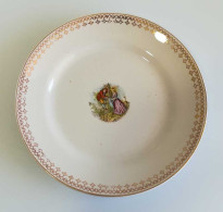 Antiguo Plato De Postre De Porcelana China Opaca De La Ibero Tanagra De Santander - Otros & Sin Clasificación