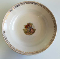 Antiguo Plato Hondo De Porcelana China Opaca De La Ibero Tanagra De Santander - Altri & Non Classificati