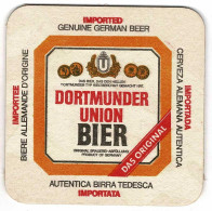 Posavasos Dortmunder Union Bier. Años 80 - Autres & Non Classés
