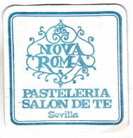 Posavasos Nova Roma Pastelería Salón De Te, Sevilla. Años 80 - Other & Unclassified