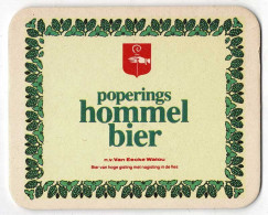 Posavasos Poperings Hommel Bier. Años 80 - Altri & Non Classificati