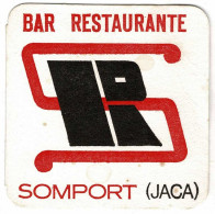 Posavasos Bar Restaurante Somport (Jaca). Años 80 - Autres & Non Classés