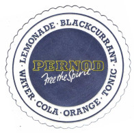 Posavasos Pernod Free The Spirit. Años 80 - Autres & Non Classés