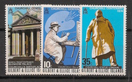 GILBERT & ELLICE - 1974 - N°YT. 229 à 231 - Sir Winston Churchill - Neuf Luxe ** / MNH / Postfrisch - Îles Gilbert Et Ellice (...-1979)