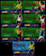 TT119-COLOMBIA PREPAID CARDS - 1998/1999 - USED - AMIGO - $ 10.000 - SOCCER PLAYERS - Kolumbien