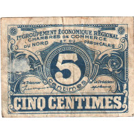 France, NORD-PAS DE CALAIS, 5 Centimes, TB, Pirot:94-1 - Cámara De Comercio