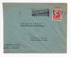1958. YUGOSLAVIA,SLOVENIA,LJUBLJANA,SLOVENIJALES COVER TO SARAJEVO,FLAM: ORDER MAGAZINE - Lettres & Documents