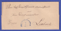 Bayern Vorphila-Brief Mit Halbkreisstempel MELLRICHSTADT In Blau Nach 1845 - Sonstige & Ohne Zuordnung