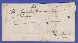 Bayern Vorphila-Brief Mit Rayon-Stempel GEISENFELD.R.4 Nach München 1805 - Andere & Zonder Classificatie