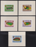 F-EX48942 CONGO MNH 1982 CHAMPIONSHIP SOCCER FOOTBALL IMPERF SHEET SET.  - 1982 – Espagne