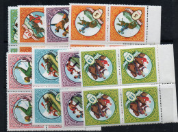 MONGOLIA - 1959- MONGOLIAN SPORTS SET OF 8 IN BLOCKS OF 4 MINT NEVER HINGED, SG £22.80 - Mongolei