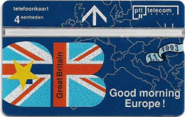 Netherlands - KPN - L&G - R040-11 - Great Britain, Good Morning Europe! - 303L - 03.1993, 4Units, 10.000ex, Mint - Private