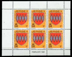 JERSEY HEFTCHENBLATT Nr HB 0-25 FEB81 Postfrisch X6C17CA - Jersey