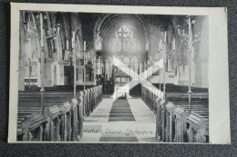 WORFIELD CHURCH SHROPSHIRE OLD B/W POSTCARD 1905 - Shropshire