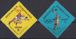 F-EX47624 DOMINICANA REP MNH 1972 MUNICH OLYMPIC GAMES ATHLETISM BASKETBALL.  - Summer 1972: Munich