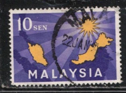 MALAYSIA Scott # 1 Used - Malaysia (1964-...)