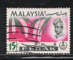 MALAYSIA PERAK Scott # 144 Used - Orchids - Malaysia (1964-...)