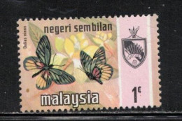 MALAYSIA NEGRI SEMBILAN Scott # 85 Used - Butterflies - Malaysia (1964-...)